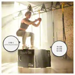 Sport-Tec jumping trainer 3-in-1 Plyo Box made of wood, 75x60x50 cm