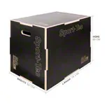 Sport-Tec jumping trainer 3-in-1 Plyo Box made of wood, 75x60x50 cm