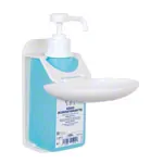 Wall holder for 350/500 ml hand disinfectant incl. drip tray, 2 pcs.