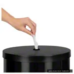 Sport-Tec disinfectant wipe dispenser, stainless steel black incl. 400 wipes