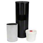 Sport-Tec disinfectant wipe dispenser, stainless steel black incl. 400 wipes