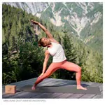 Image shows AIREX Pilates and Yoga mat ECO Pro, LxWxH 180x61x0,4 cm