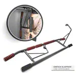 Sport-Tec door rack chin-up bar foldable, 117x28 cm, incl. 2 power ropes + 2 snap hooks