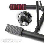 Sport-Tec door rack chin-up bar foldable, 117x28 cm, incl. 2 power ropes + 2 snap hooks