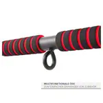 Sport-Tec door rack chin-up bar foldable, 117x28 cm, incl. 2 power ropes + 2 snap hooks