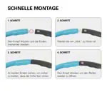 Image shows Sport-Tec Hula Hoop,  100 cm, 1,5 kg, incl. tape measure