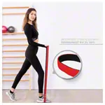 Sport-Tec Powerband made of latex, 104x2,2 cm, light, red