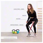 Sport-Tec Powerband made of latex, set of 5, 104 cm, 5 strengths