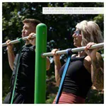 Sport-Tec Powerband made of latex, set of 5, 104 cm, 5 strengths