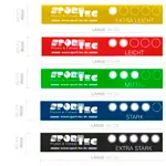 Sport-Tec Powerband made of latex, set of 5, 104 cm, 5 strengths