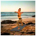 AIREX yoga mat CALYANA Pro, LxWxH 185x65x0.7 cm, stone gray