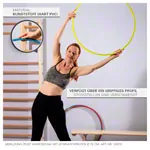  gymnastics hoops plastic, set of 4,  60 cm, 1x each blue, green, red, yellow