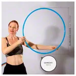Gymnastic hoops made of plastic,  70 cm, 340 g