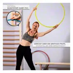 gymnastics hoops plastic, set of 4,  70 cm, 1x each blue, green, red, yellow