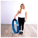 Image shows Plastic gymnastic hoops, set of 10, 70 cm diameter, with carrying handle
