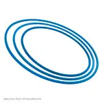 Gymnastic hoops made of plastic,  80 cm, 400 g