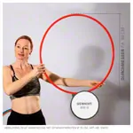 Image shows Gymnastics hoop made of plastic,  80 cm, 388 g