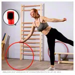 Image shows Gymnastics hoop made of plastic,  80 cm, 388 g