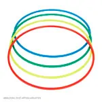 Gymnastic hoops made of plastic,  80 cm, 400 g