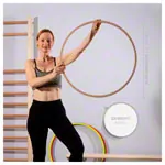 Wooden gymnastic hoop,  90 cm