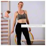 Wooden gymnastic hoop,  90 cm