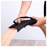 Image shows Wooden gymnastic hoops, set of 10, � 60 cm, incl. carrying handle