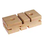 Gymnastics stone made of wood, 24x11.5x7.5 cm