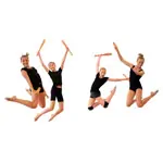 Gymnastic club made of hardwood, set of 2, 36 cm