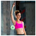 Image shows BLACKROLL Med (soft), � 15x30 cm, white / green