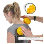 Image shows Sensy ball, � 10 cm, yellow, 2 pieces