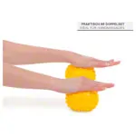Image shows Sensy ball, � 10 cm, yellow, 2 pieces