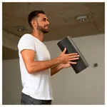 Image shows BLACKROLL standard (medium), � 15x45 cm, black