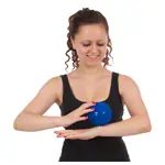 Spiky massage ball,  10 cm, blue