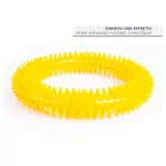 Image shows Spiky massage ring, � 16 cm, yellow