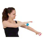 Reflex Ball,  6 cm, blue-transparent