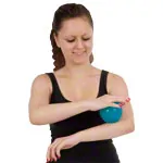 Reflex Ball,  9 cm, blue-transparent