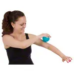 Reflex Ball,  9 cm, blue-transparent