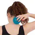 Reflex Ball,  9 cm, blue-transparent