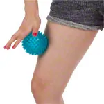 Reflex Ball,  9 cm, blue-transparent