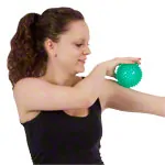 Reflex ball,  10 cm, green-transparent