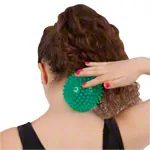 Reflex ball,  10 cm, green-transparent