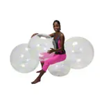 Opti-ball exercise ball transparent,  65 cm