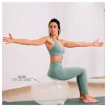 Opti-ball exercise ball transparent,  75 cm