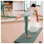 Opti-ball exercise ball transparent,  75 cm