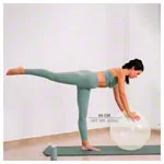 Opti-ball exercise ball transparent,  75 cm