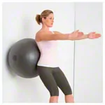 TOGU exercise ball Powerball Challenge ABS,  55-65 cm, silver-gray