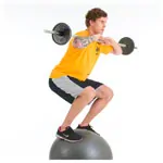 TOGU exercise ball Powerball Challenge ABS,  55-65 cm, silver-gray