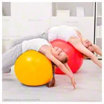 PEZZI gymnastics ball,  42 cm, yellow