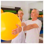 PEZZI gymnastics ball,  42 cm, yellow