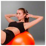 PEZZI gymnastics ball,  53 cm, orange